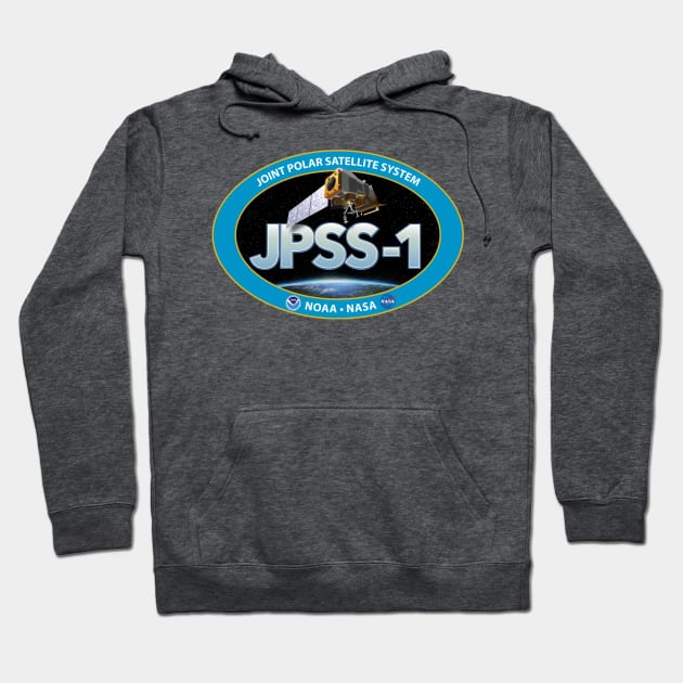 Joint Polar Satellite System Logo Hoodie by Spacestuffplus